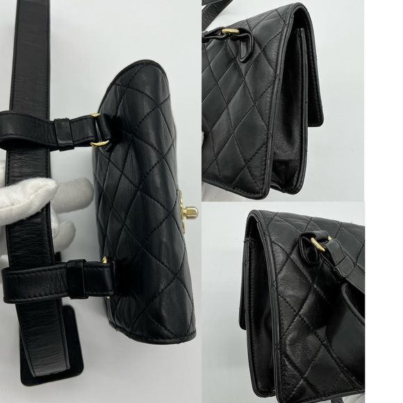 ❌SOLD❌Authentic Chanel vintage lambskin Belt bag - Picture 6 of 16